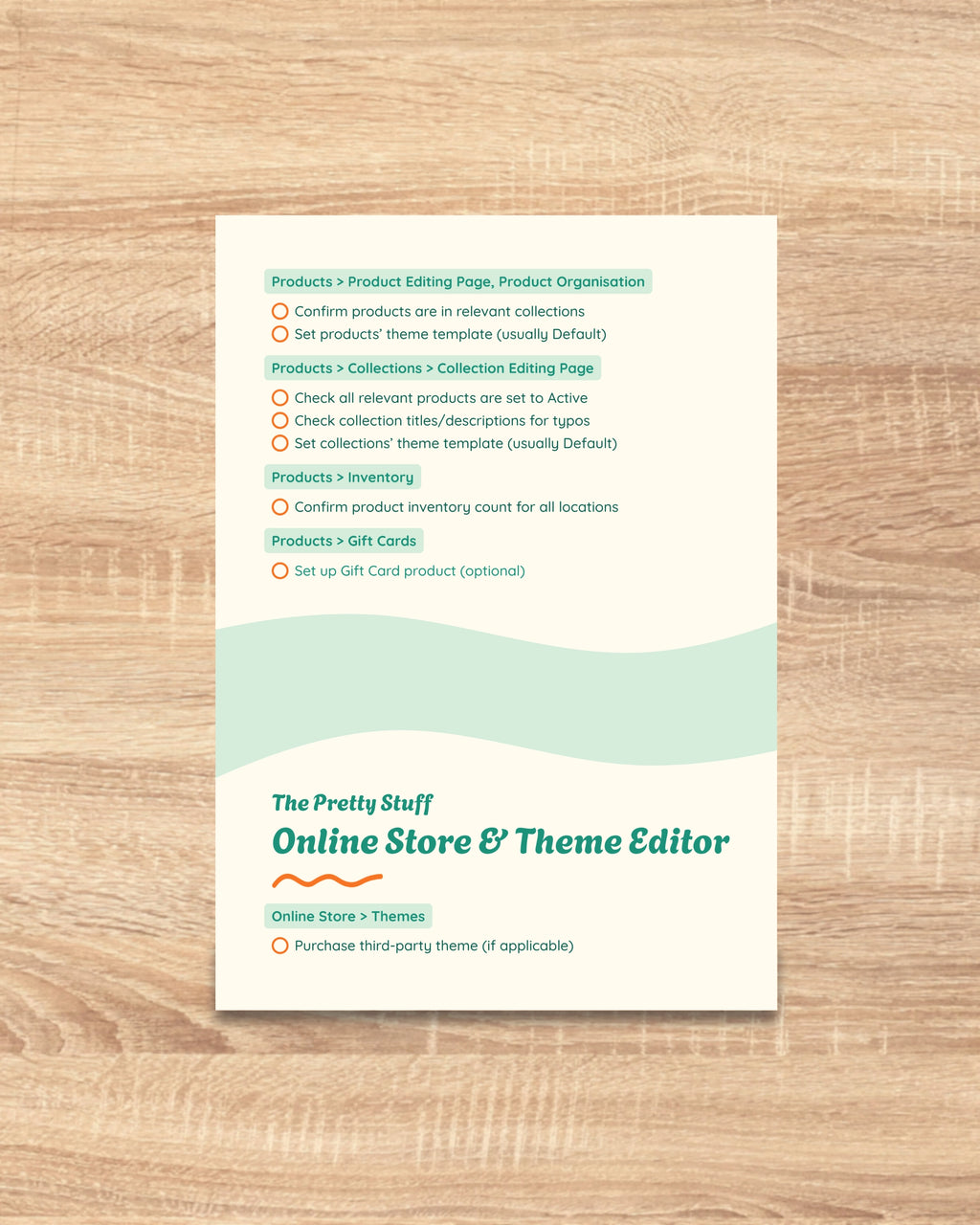 Shopify Pre-Launch Checklist