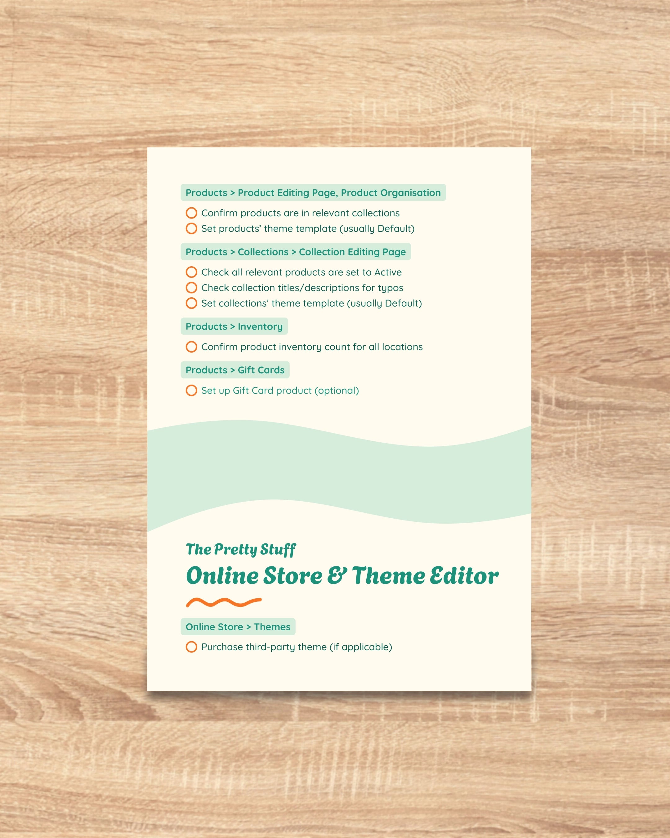 Shopify Pre-Launch Checklist